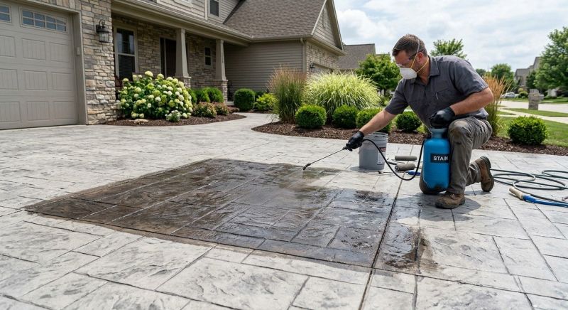 Cement Staining in Frisco, TX