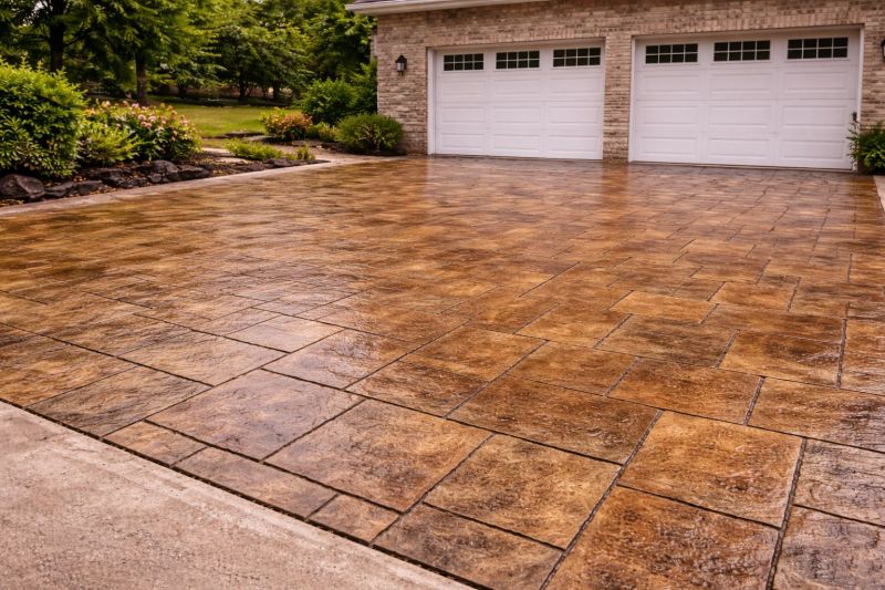 Concrete Driveway Staining in Dallas, TX