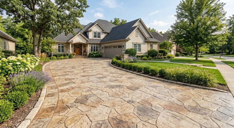 Concrete Overlay Installation in Frisco, TX
