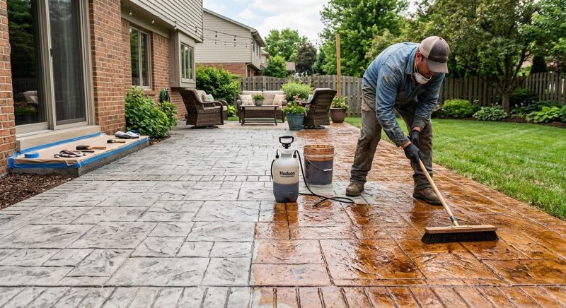 Concrete Staining Service in Dallas, TX