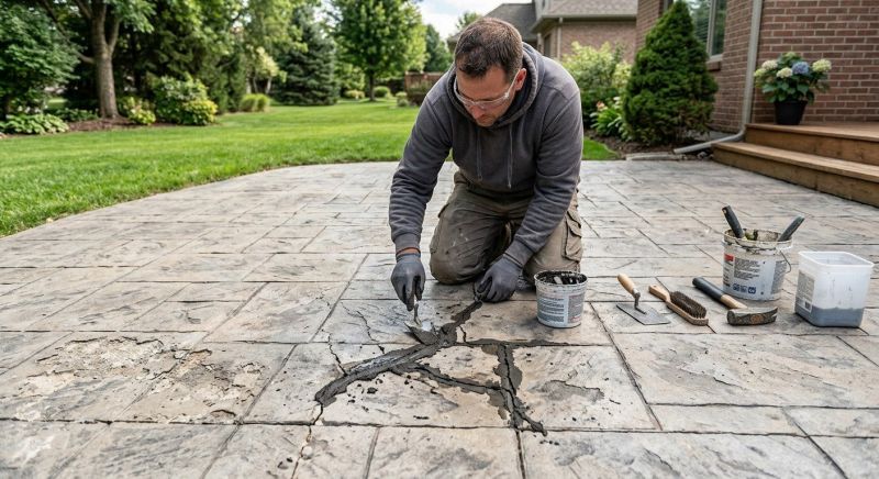Decorative Concrete Repair in Mooresville, NC
