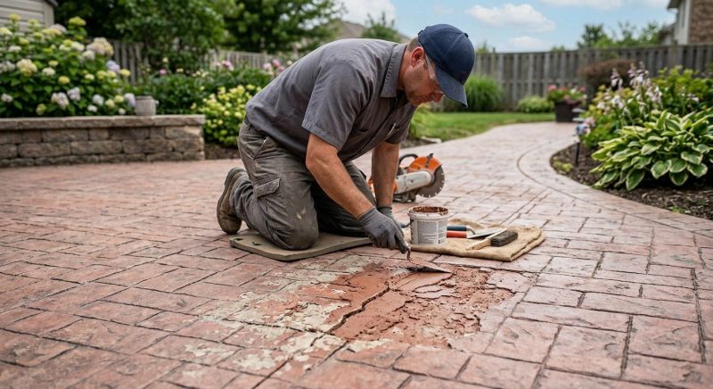 Decorative Concrete Repair in Everett, WA