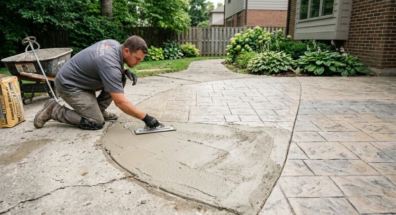 Driveway Overlay Installation in Dallas, TX