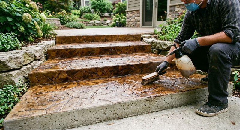 Interior Concrete Staining in Dallas, TX