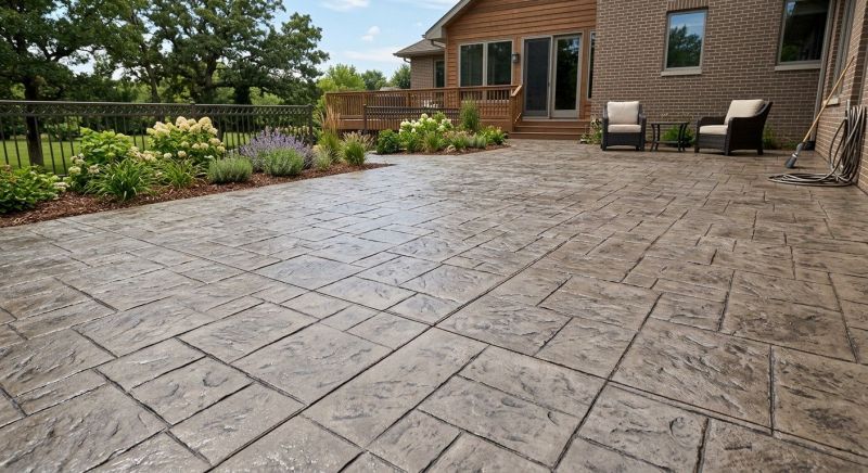 Patio Stamping in Frisco, TX