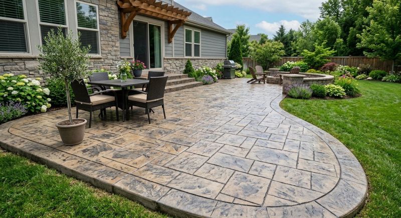 Patio Stamping in Frisco, TX