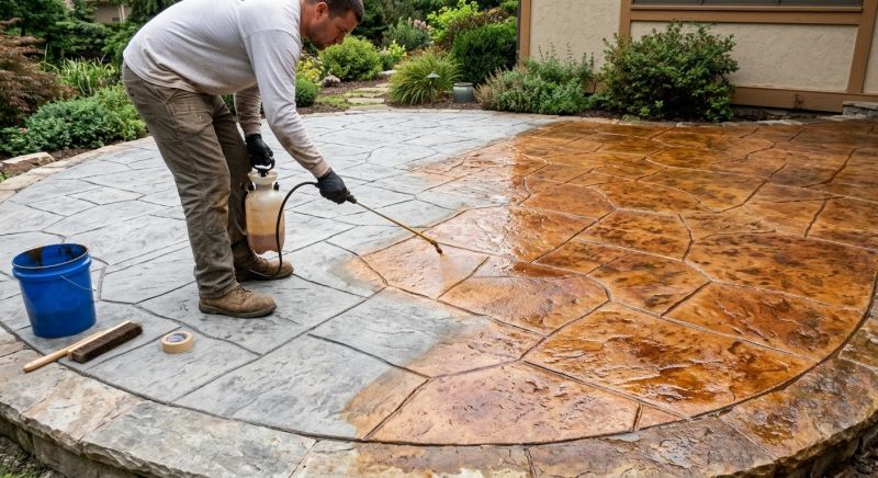 Stained Concrete Installation in Corpus Christi, TX