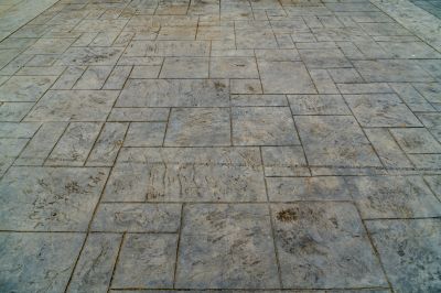 Professional Installing Stamped Concrete