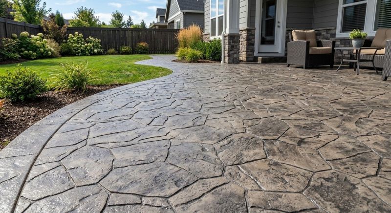 Stamped Concrete Patio Installation in Fort Worth, TX