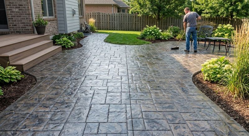 Stamped Concrete Replacement in Frisco, TX