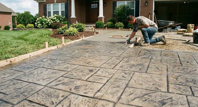 Stamped Concrete Service in Dallas, TX