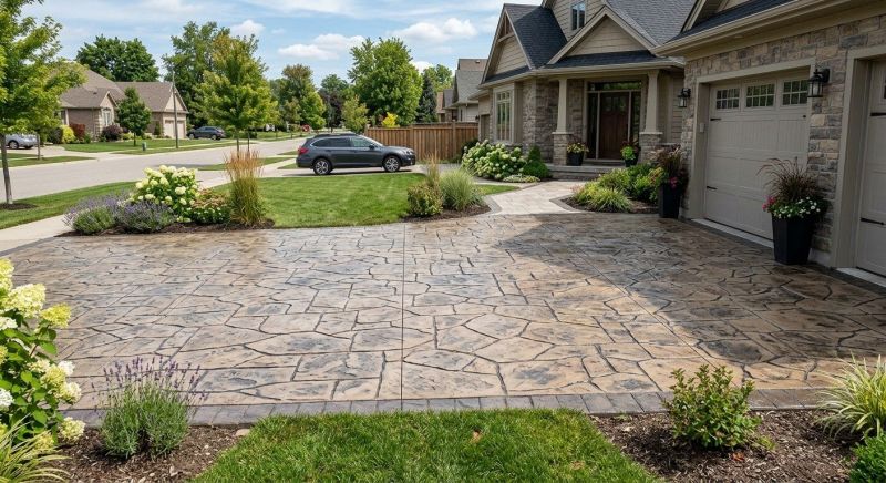 Stamped Overlay Installation in Frisco, TX